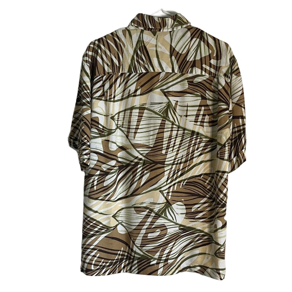 Cubavera Men's Brown and Cream Casual Shirt - Picture 5 of 5